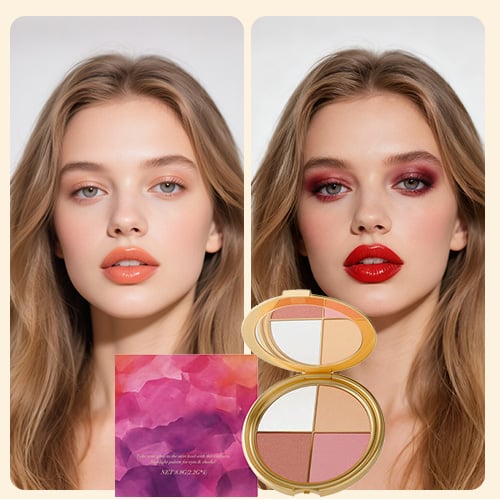 Roselia™ – La Palette Tout-en-Un : Éclat, Fards & Blush