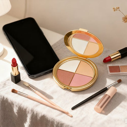 Roselia™ – La Palette Tout-en-Un : Éclat, Fards & Blush