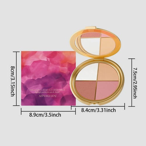 Roselia™ – La Palette Tout-en-Un : Éclat, Fards & Blush